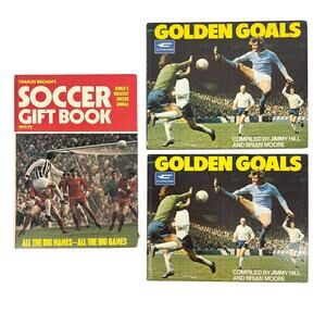 70s Soccer UK Football books set of 3 1970s vintage